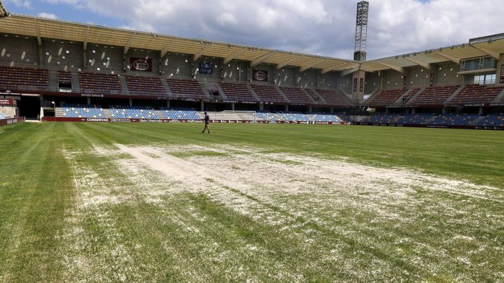 El terreno de juego de Pasarón durante las actuaciones de 2026.